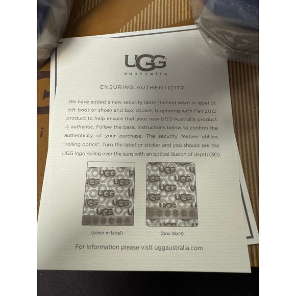 UGG / Boots Classic Short / Sparkle / Dark Blue / Authentic / size 7 / NIB NWT - Picture 7 of 8